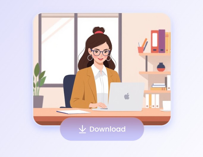 Step three to preview and download