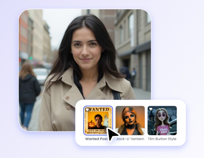 Étape 2 choisir le filtre faux avis de recherche sur Fotor