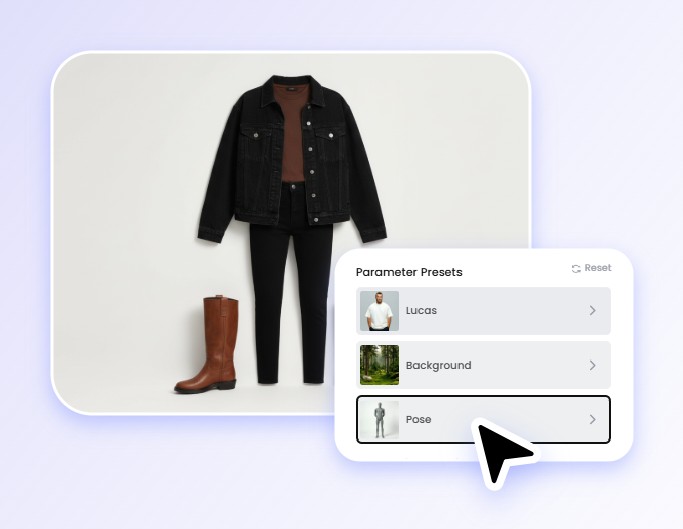 Step two to customize fashion model