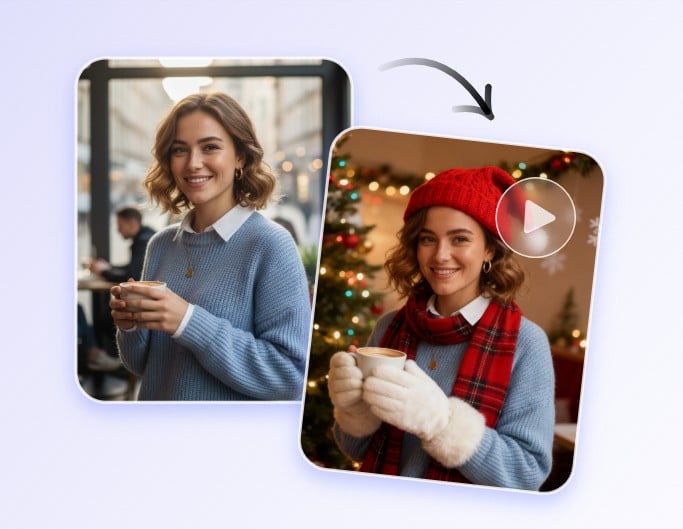 Step two to generate the christmas video