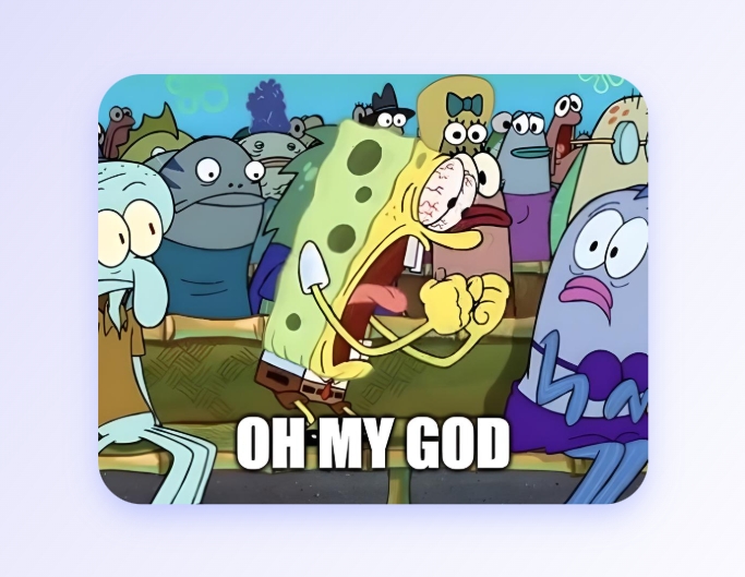 Step two to generate the spongebob meme and put caption