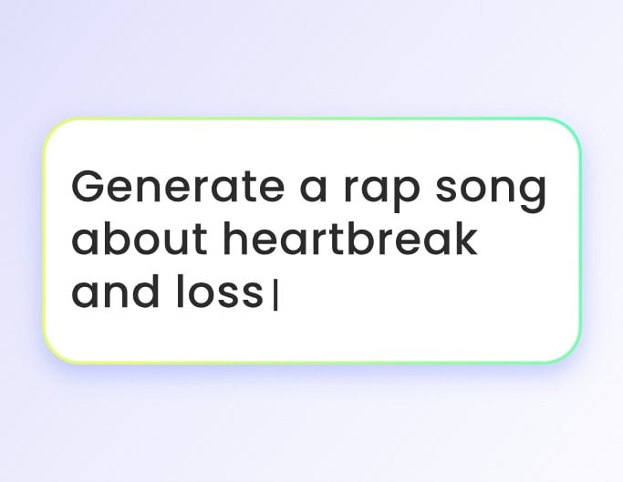 Step1 enter text in Fotor AI rap song generator