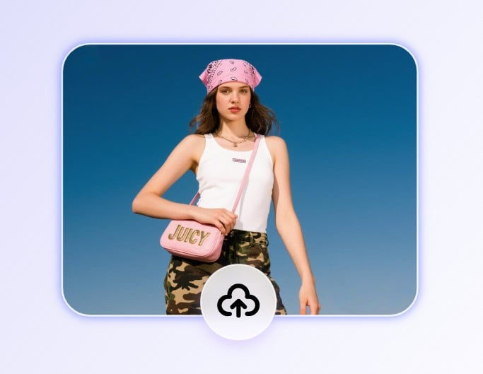 Step1 upload a photo of a fashion woman