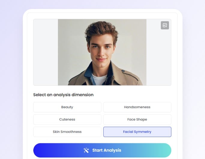 Step2 choose the facail symmetry dimension