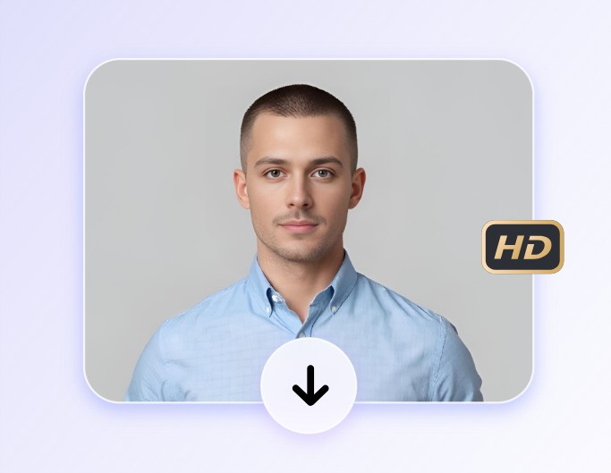 Step3 downkload high quality image of the man with buzzcut