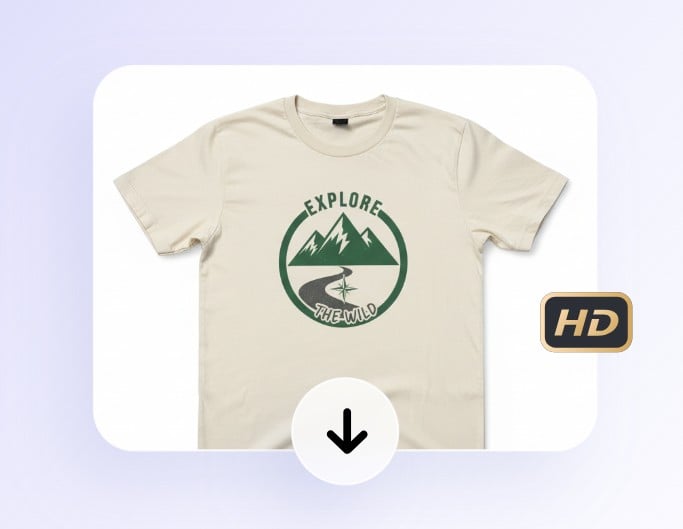 Step3 download the cloth mockup in high quality