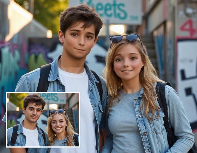 Multiple Face Swap mit fiktiven Charaktern