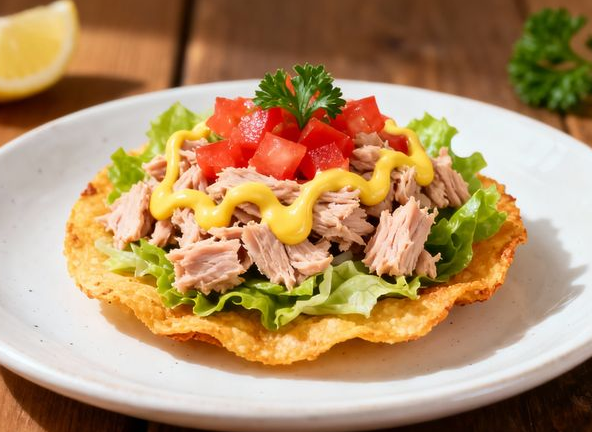 Tostada de thon