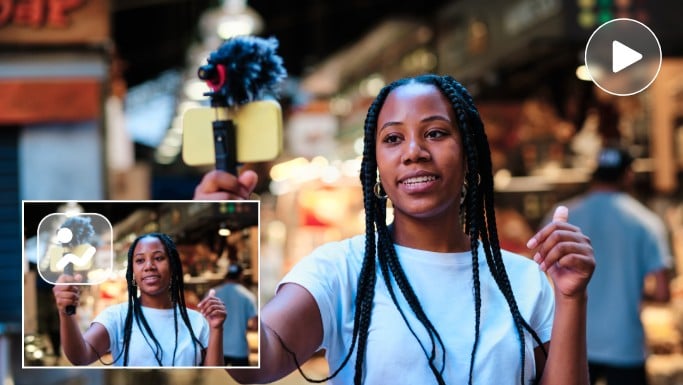 Turn a photo of a black girl into a dynamic video