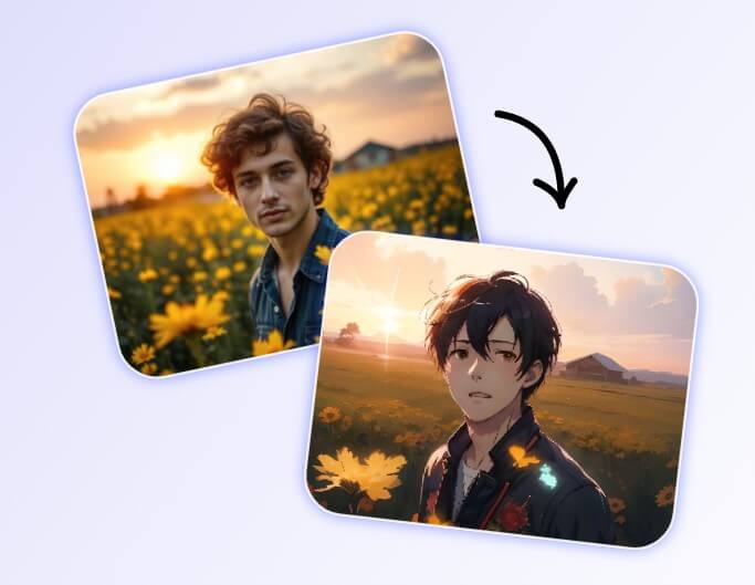 Turn a picture of a handsome boy into an anime style