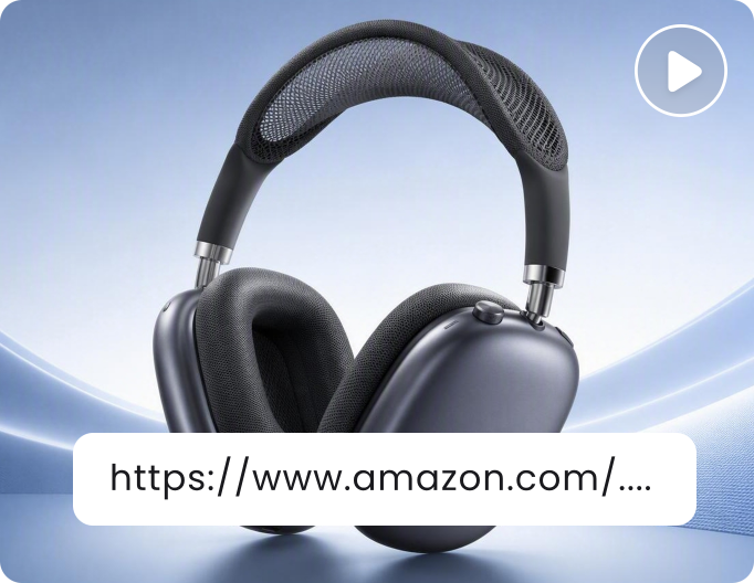 Turn an amazon link into a earphone display video