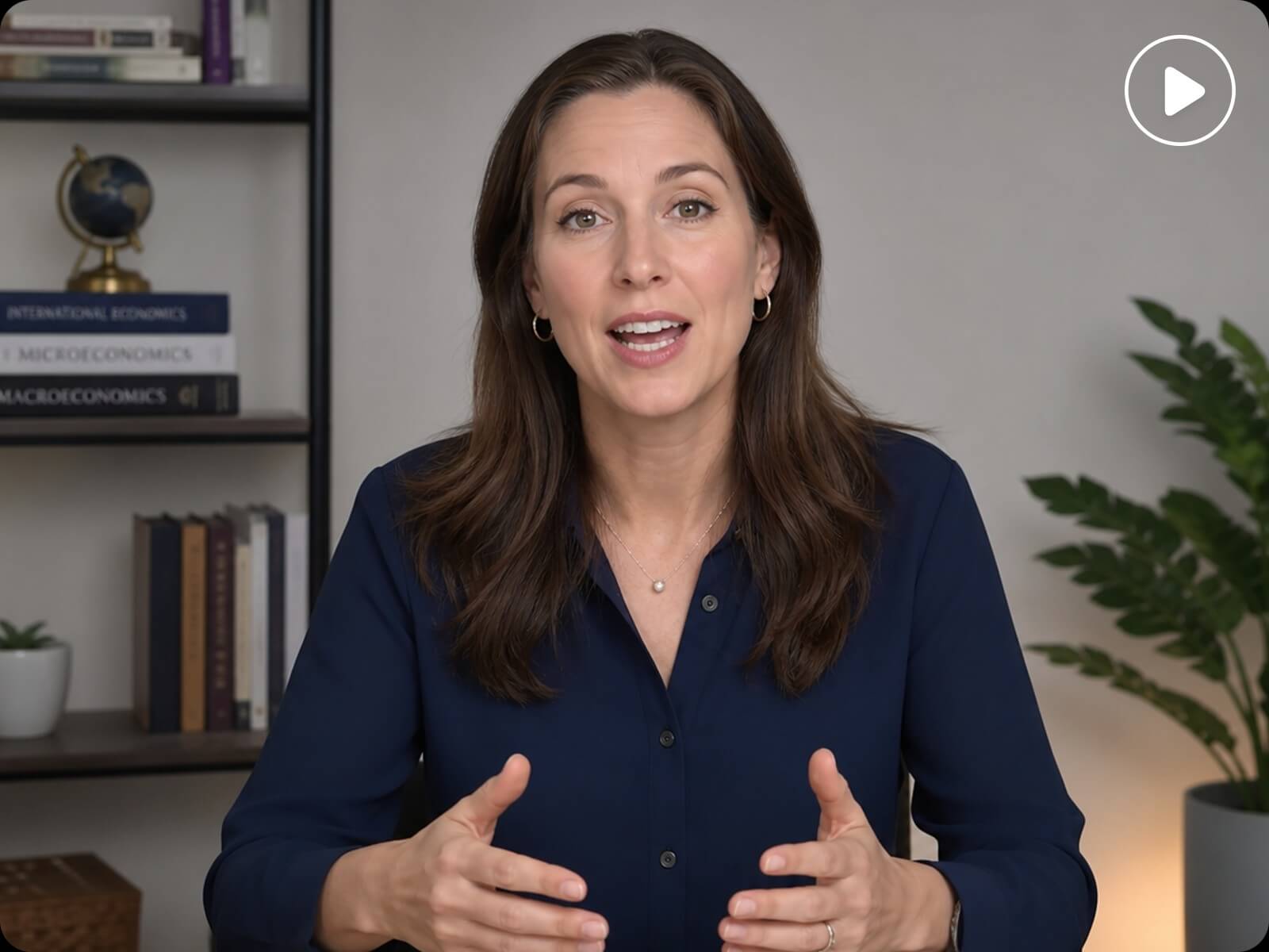 Turn an article into a video of a woman teaching