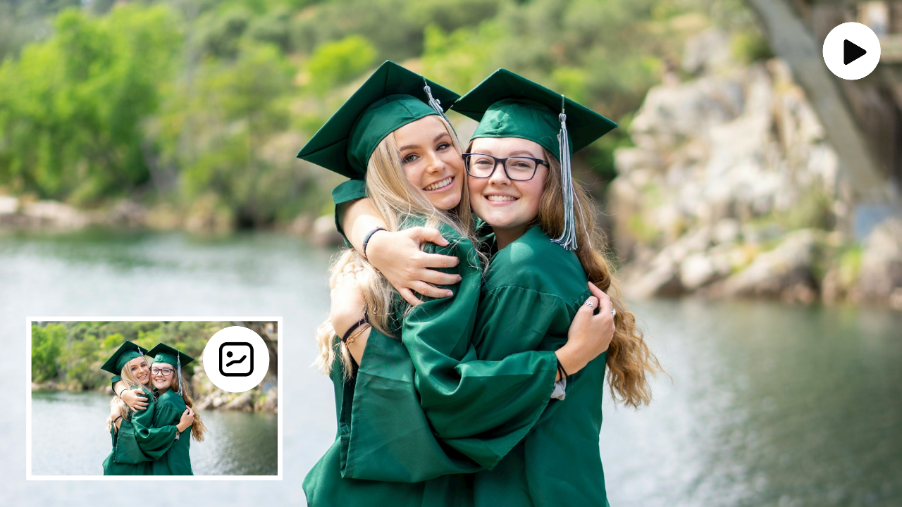 卒業写真を画像にする