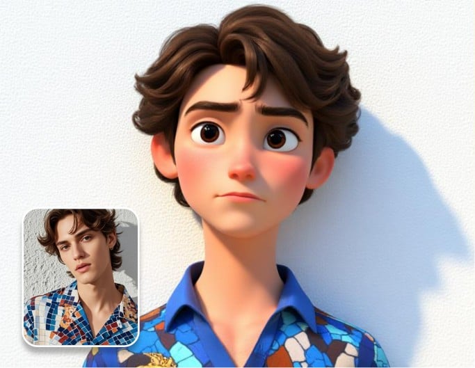 Turn photo to 3D cartoon