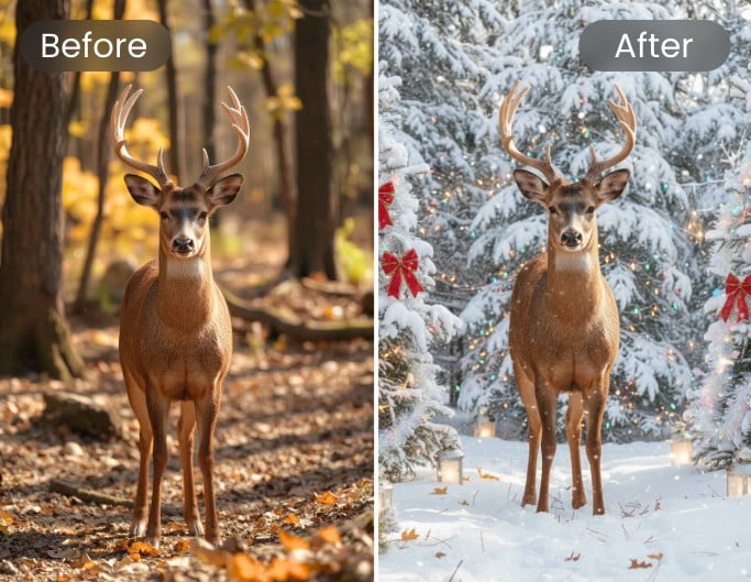 Forêt d’hiver enneigée