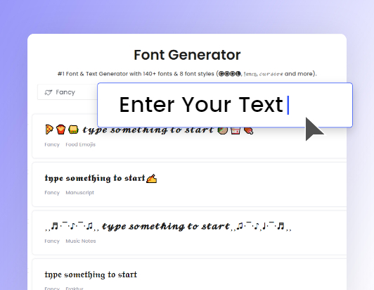 generate fancy font online tool