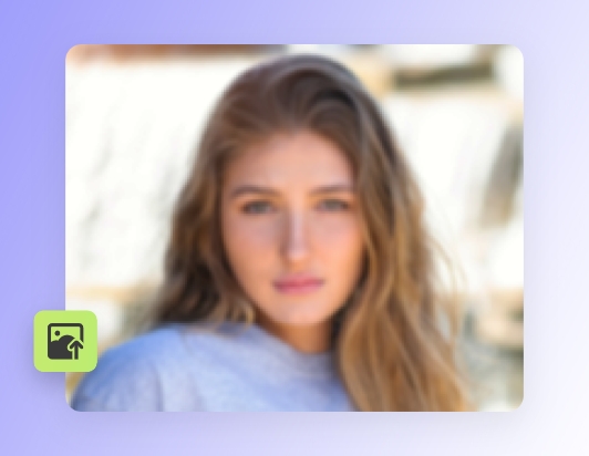 Téléchargez une image de fille floue vers le convertisseur de photos hd de fotor