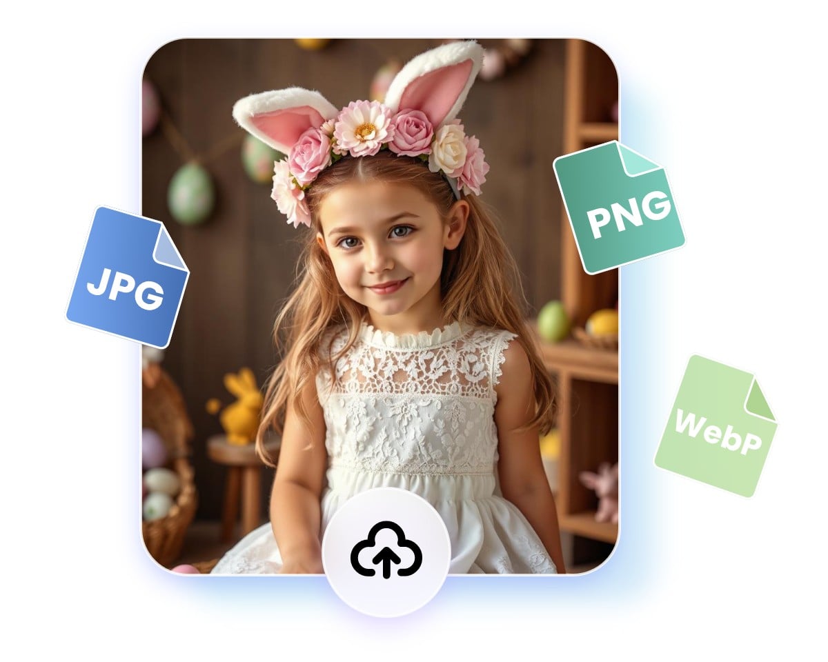 Upload a photo of a cute girl wearing rabbit year