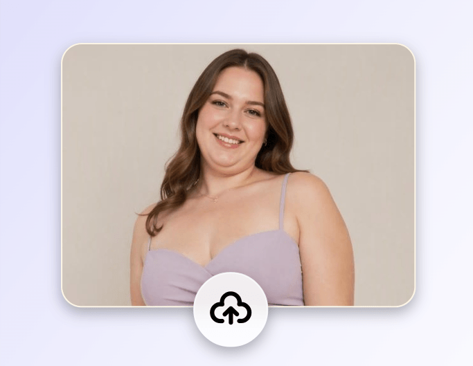 Upload a photo of a girl with a double chin