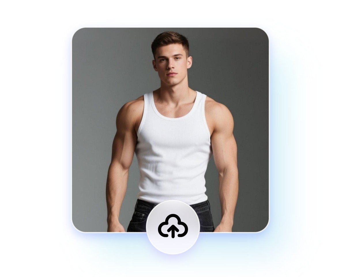 Upload a photo of a muscle man to fotor