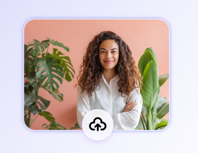 Upload a picture of a girl with long hair in fotor