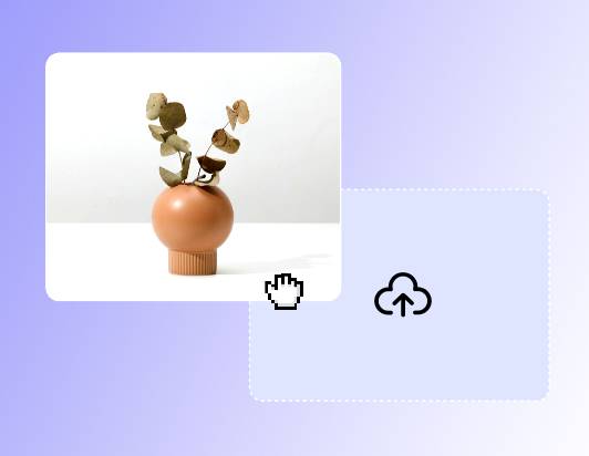 Téléverser une image d'une plante en pot dans l’outil de remplissage génératif de Fotor