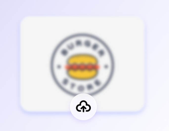 Upload your low quality logo to fotor