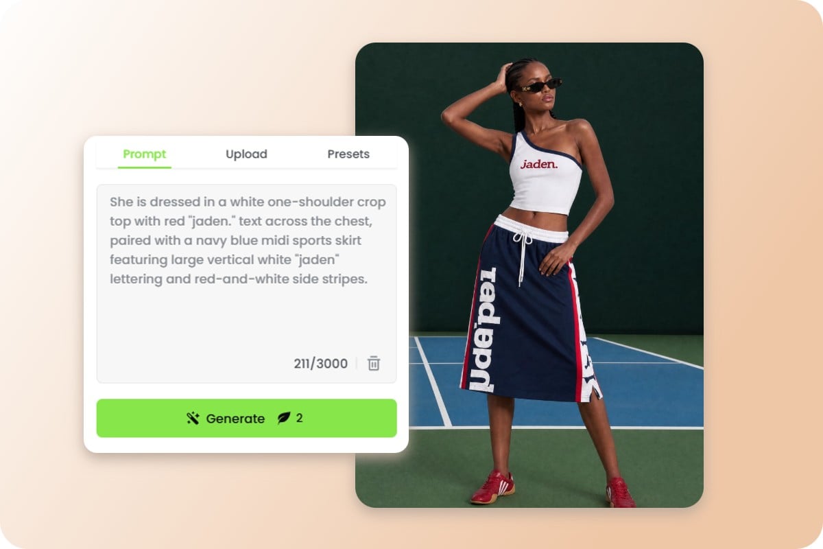 Use AI prompts to create custom outfit changes