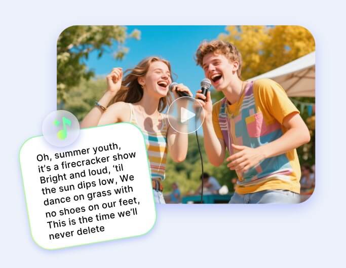 Use ai to generate a video that matches the ai song