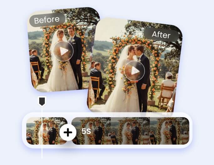 Use ai to upscale an old wedding video