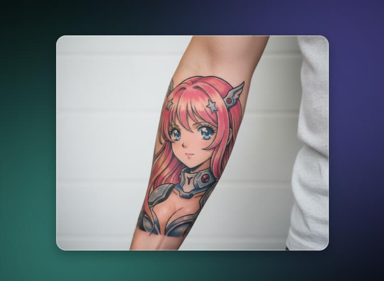 Use fotor ai anime art generator to create a tattoo design