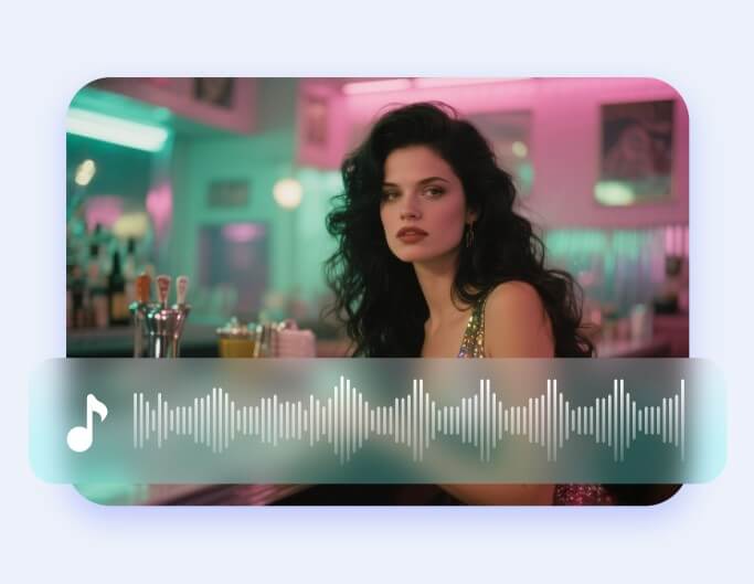 Use fotor ai music bot to create background music for a movie