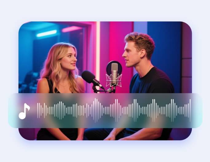 Use fotor ai song maker to create songs for a radio show