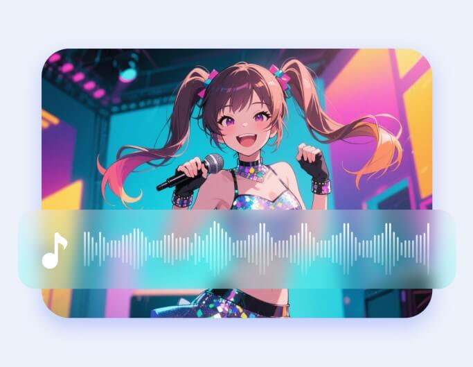 Use fotor ai text to song generator to create anime music