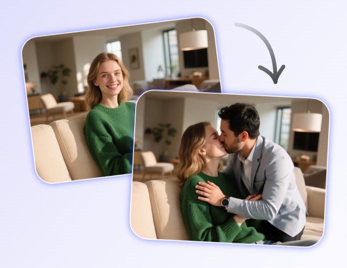 Utiliser le filtre faux petit ami IA de Fotor pour transformer une photo en vidéo