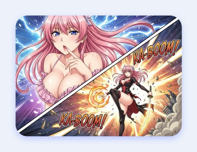 AI嫁メーカーでアニメコミックをデザイン