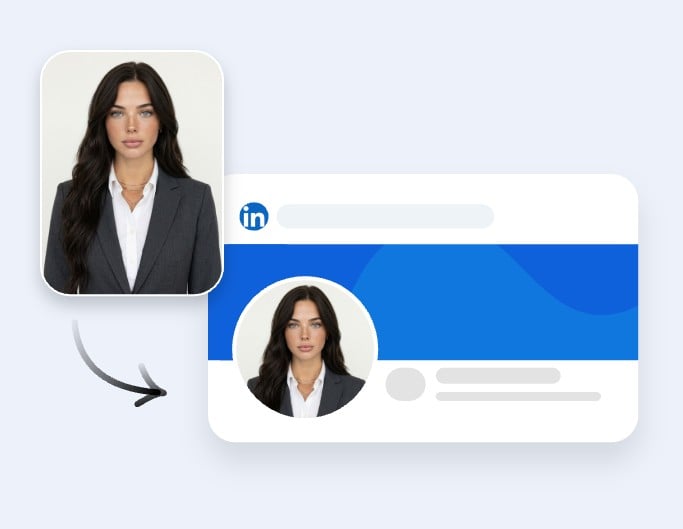 Use fotor to circle crop a picture of a woman for linkedin profile picture