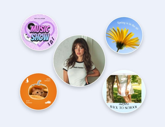 Use fotor to circle crop image for creative design