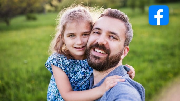 Use fotor to generate a video of a father and a daughter for face stories