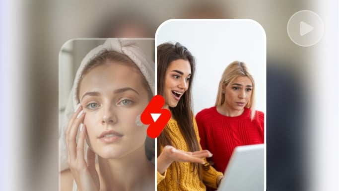 Use fotor to generate two short videos for youtube shorts