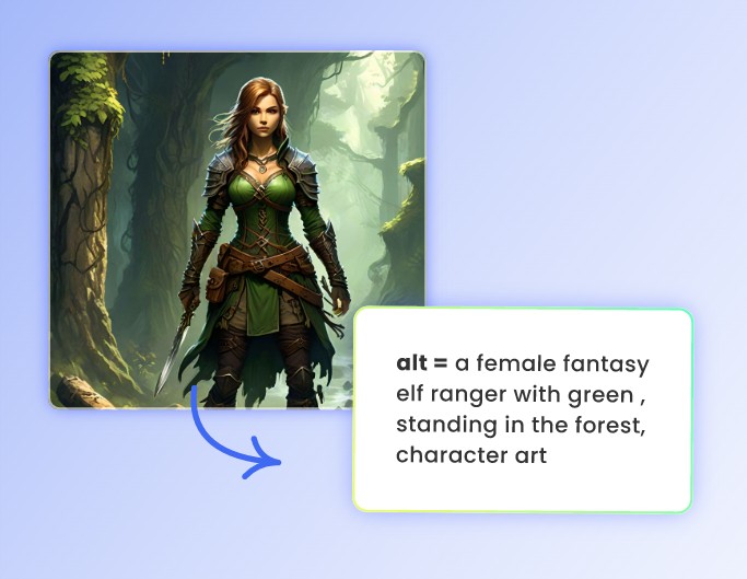 Use image to prompt writer for automatic SEO image alt description