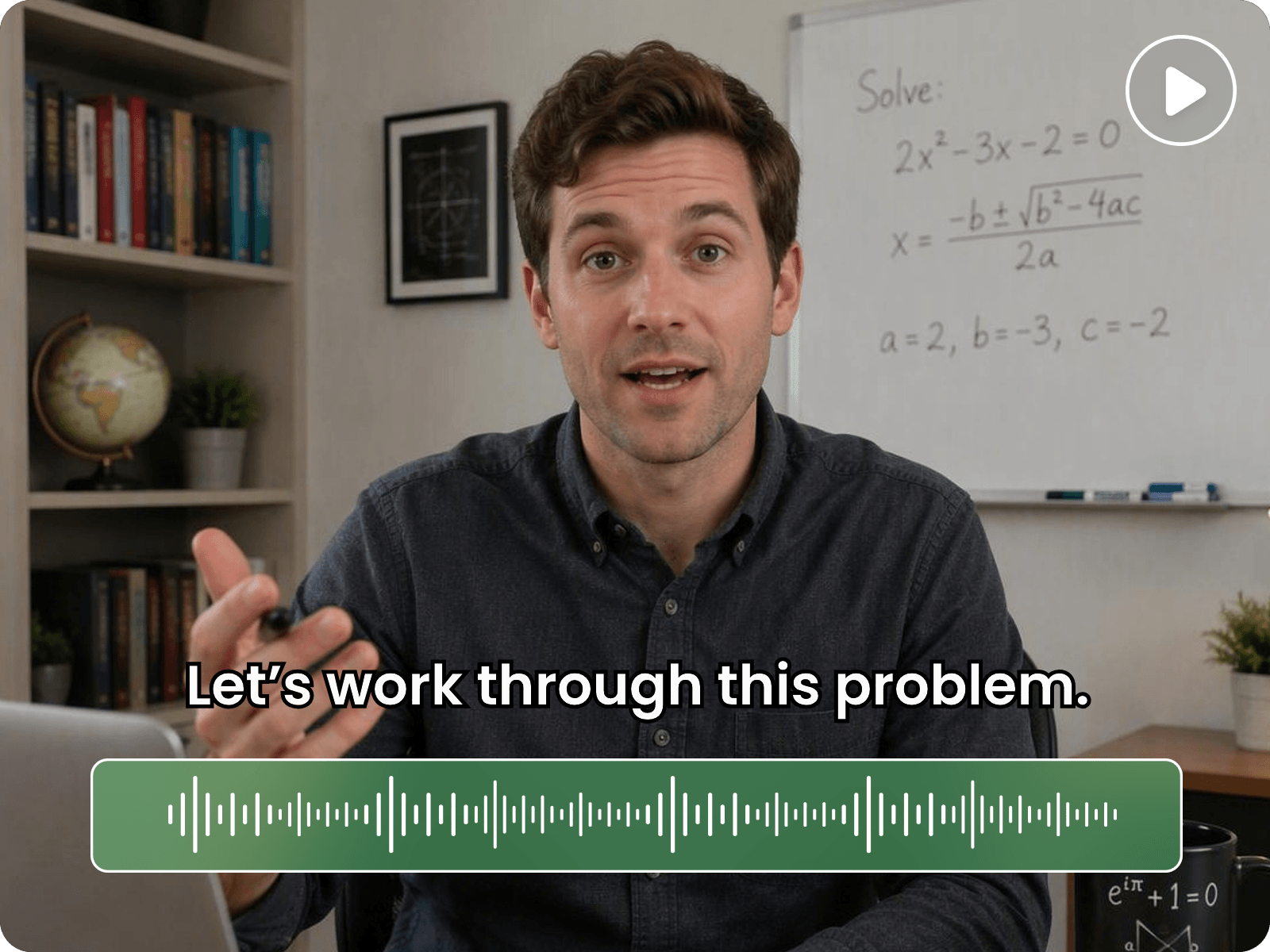 Use your own voice or audio
