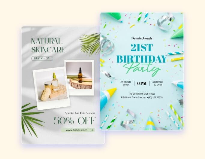 Various business card designs