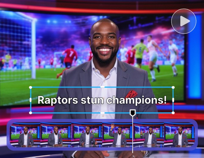 Video editor for ai news anchor video