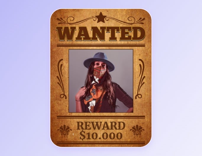 報酬付きの犯罪者を指名手配するフォトの指名手配ポスターテンプレート