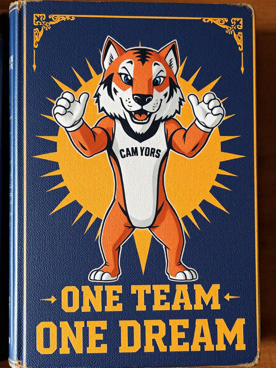 Jahrbuch-Cover erstellt von Fotor KI-Buchcover-Generator