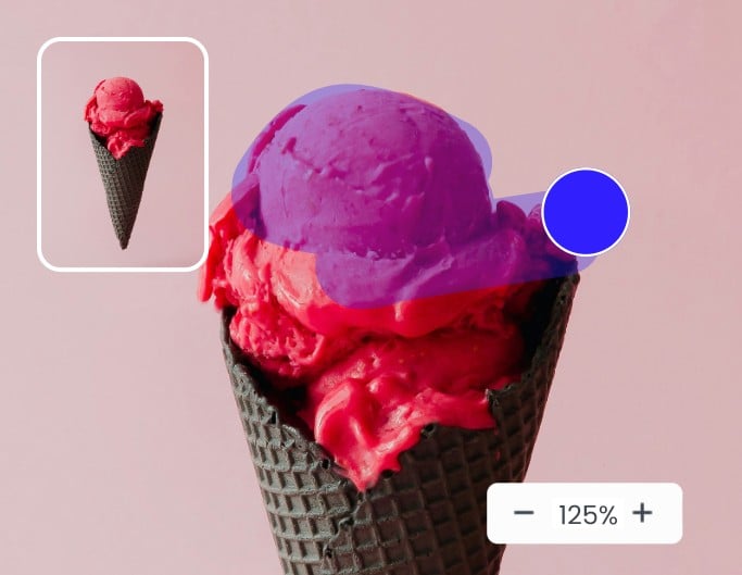 Zoom in to brush details