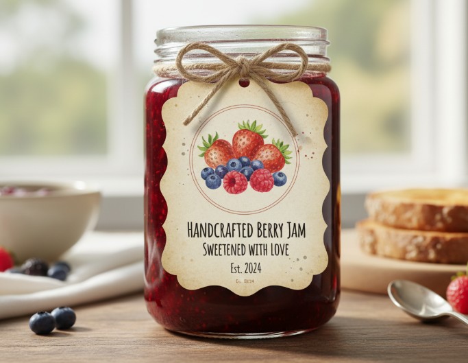 Étiquette de confiture