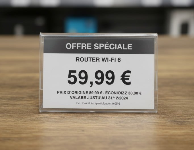 Étiquette de prix