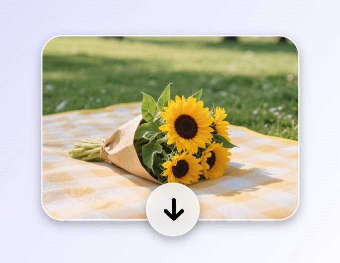 下載處理後畫質變高了的花束圖片